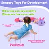 Baby Girl Toys 0-3-6 Months Musical Stuffed Animals Plush Caterpillar Toy with Crinkle Rattles Tummy Time Sensory Learning Toys for Infants 6-9-12 Months Newborn Girls Boys Essentials Shower Gifts