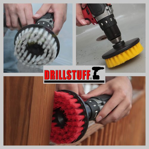 Cleaning Supplies - Drill Brush - Leather Cleaner - Shower Door - Upholstery - Carpet - Bathroom Accessories - Shower Cleaner - Bathtub - Tile - Outdoor - Scrub Brush - Garden - Bird Bath - Granite