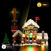 YEABRICKS LED Light for 10339 Icons Santa's Post Office Building Blocks Model (Building Set NOT Included)