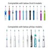 JHFGJGH 1 Pcs Travel Toothbrush Cover Toothbrush Case Compatible with Oral B & Philips Electric Toothbrush Travel Case (Black)