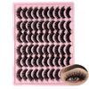 loladook Strip Lashes Bulk C Curl 30 Pairs Cat Eye Faux Mink Lashes Pack Wholesale 18mm Long 3D Volume Natural False Eyelashes Bulk