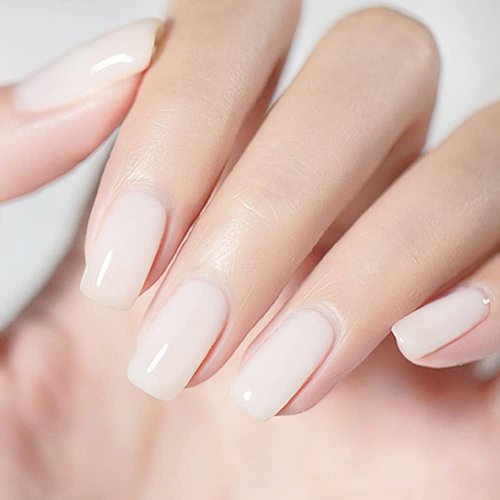 Vishine 15ML Crystal Jelly Milky Transparent White Gel Nail Polish Soak Off UV LED Gel Polish Nude Milky Color Home DIY Manicure Nail Salon Varnish