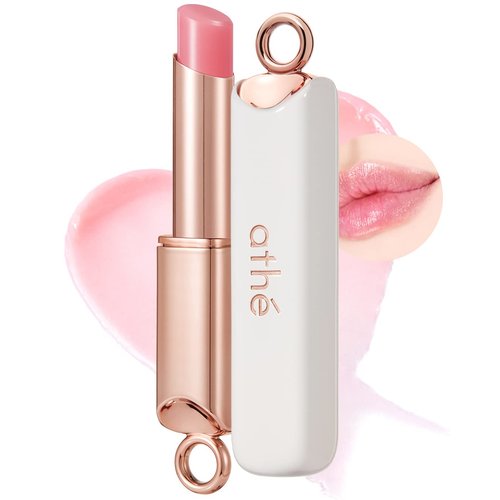 ATHÉ Authentic Lip Balm 01 AUTHENTIC (Tinted), Lightweight Wear & Plumping Lips without Stickiness, Moisturizing & Nourishing Plant-Based Vegan Chapstick for Dry, Petrolatum Free, Cruelty-Free