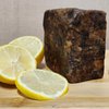 Aroma Depot Lemon Raw African Black Soap 8 oz. 100% Natural soap for Acne, Eczema, Psoriasis, Scar Removal Face And Body Wash. Handmade