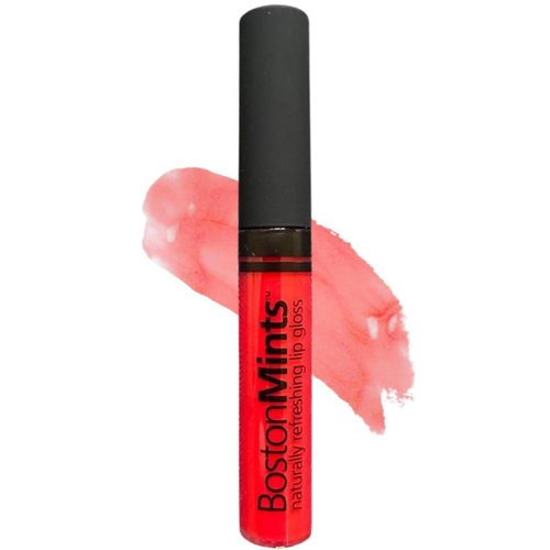 Boston Mints Charlestown Cherri Lip Gloss (.25oz) - Naturally Refreshing Vegan Lip Gloss with Aloe, Vitamins C & E, Spearmint Extract