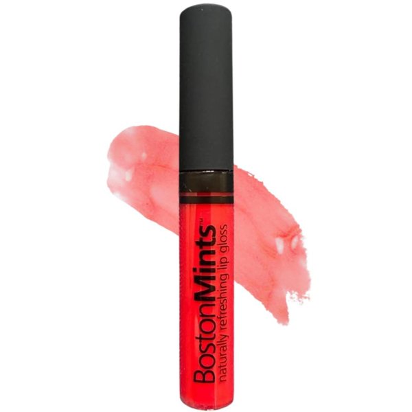 Boston Mints Charlestown Cherri Lip Gloss (.25oz) - Naturally Refreshing Vegan Lip Gloss with Aloe, Vitamins C & E, Spearmint Extract