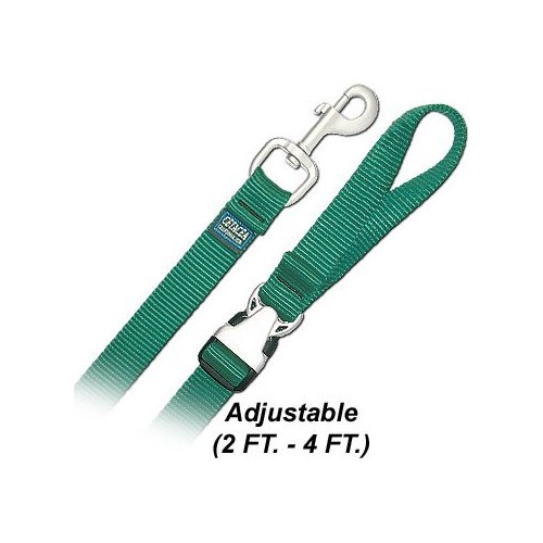 4' Pet Leash w/ Satin Metal Hardware - Medium - Navy Dog Leash