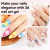 SUPWEE Clear 3D Sculpting Gel for Nail Art, 15ml 3D Nail Art Gel Molding Gel for Nail Rhinestone Nail Craving Gel Nail Art Glue Home DIY Charm Nails Decoration