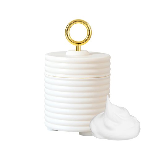 chhwau Face Wash Foamer,Whip Maker, Foam Maker of Cleanser and Face Wash, Skincare Tools (white)