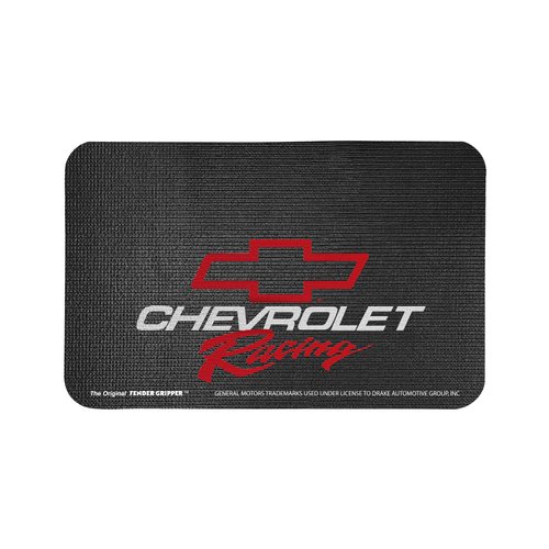 Fender Gripper Fender Cover with Chevrolet Racing Logo | Officially Licensed by General Motors | Universal Fit | Standard Size 22" X 34" | FG2007, Black with Colored Logo