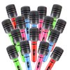 JOLLYSTYLE 24PCS Inflatable Microphones for 80s 90s Party Favors Decorations - 80s 90s Party Decorations Supplies Plastic Toy Microphone Prop for Adult