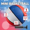 Mini Basketball - 7 Inch, Size 3 - Mini Hoop Outdoor Basketball Set & Indoor, for Small Basketball Hoops & Pool Basketball Parties - Kids Basketballs Party Favors for Kids Red White & Blue (1-Pack)