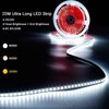 KXZM 24V 65.6ft/20m LED Strip Light Warm White 3000K 2400LEDs High Brightness 12000LM SMD2835 Flexible No-Waterproof IP20 LED Tape for Kitchen Backyard Hallways Stairs Decoration(No Power Supply)