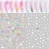 6 Sheets Star Cloud Nail Art Stickers Starry Sky Wrangler Moon Rainbow Heart Nail Decals Cute 3D Self-Adhesive Nail Decorations for Nail Art Design DIY Nail Supplies for Women Girls Kids