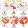 Christmas Candy House DIY Paint by Numbers for Adults Winter Snow Xmas Scenery DIY Oil Painting Acrylic Paint Art Painting Kits Canvas with Acrylic Paints Cute Holiday Art 16x20 Inch（Frameless）