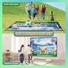 PP PICADOR Soccer Game Mat Set for 3 4 5 6 7 8 Years Old Kids Toddler, Outdoor Backyard Indoor Mini Soccer Toss Toys, with 2 Velcro Soccer Balls Boys Girls Training Goals Birthday Gifts