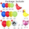138Pcs Cow Balloon Arch Garland Kit Farm Animals Party Decorations Red Yellow Blue Green Animal Print Balloons for Farmhouse Barn Birthday Country Western Cowboy Baby Shower Party Supplies
