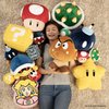 Club Mocchi Mocchi- Super Mario Plush - Thwomp Plushie - Squishy Mario Toys - Plush Collectible Mario Figures - Soft Plush Toys and Mario Room Decor - 6 inch