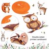 Outus 51 Pieces Woodland Party Decorations Woodland Animals Baby Shower Hanging Swirl Decorations Forest Friends Theme Birthday Party Decor for Boy Girl Birthday Party Jungle Classroom Decor