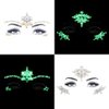 Noctilucent Face Gems Luminous makeup Temporary Tattoo Stickers Acrylic Crystal Glitter Stickers Face Jewels Rainbow Tears Rhinestone for Party, Rave Festival, Dress-up of ZLXIN(8 Pcs A Set)