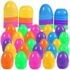 Biubumtu 30Pcs Fillable Easter Eggs, 2.36'' Plastic Bright Easter Eggs Bulk Assortment, Easter Eggs Empty, Perfect for Easter Egg Hunt/Surprise Egg