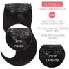 Loxxy Seamless Clip in Hair Extensions Human Hair 18 Inch Seamless Human Hair Clip in Extensions Jet Black Hair Extensions Clip ins Skin Weft Invisible Natural #1 7 Pcs 110 Gram
