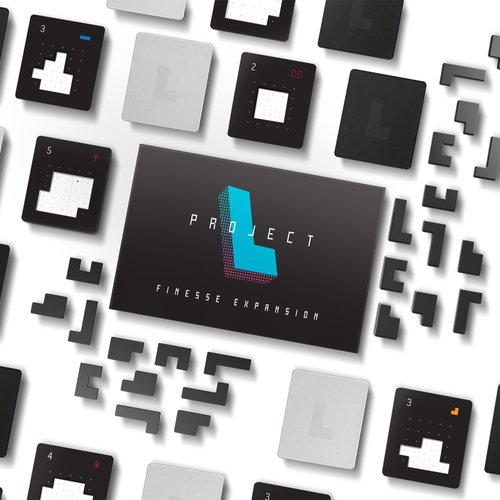 Boardcubator Project L: Ghost Piece Board Game Expansion - Bigger Puzzles, New Rewards, and Exciting Gameplay! Puzzle Strategy Game for Kids & Adults, Ages 14+, 1-5 Players, 20-40 Mins, Made