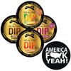 TeaZa Herbal Pouch Cinnamon, Mango Habanero, Coffee, Bangin Black Cherry 4 Can Variety Pack with DC Crafts Nation Skin Can Cover - America
