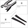 Mobestech Chinese Wood Hair Stick Cat Carved Hair Fork Stick Vintage Hair Styling Pins Hair Chopsticks Pins for Women Girls, Black