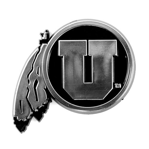 FANMATS 60382 Utah Utes Molded Chrome Plastic Emblem