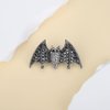 BERYUAN Gothic Black Bat Rhinestone Hairpins - Vampire Decor Bun Hair Clips for Party Costume, Girls