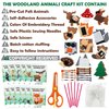 CiyvoLyeen Woodland Animals Craft Kit Kids DIY Crafting and Sewing Set Woodland Animals Felt Plushie for Girls and Boys Educational Beginners Sewing Set Sewing Kits for Kids Age 8 9 10 11 12