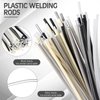 Saintrygo 78 Pieces Plastic Welding Rods, PU PP ABS PE TPO PA PC 7 Types of Plastic Welding Repair Rods Strips Common Plastic Welding Rods Kit for Car Bumpers Daily Plastic Repair, 7.9 Inch