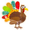 Fancy Land 50PCS Thanksgiving Paper Plates 9” Turkey Party Plates Disposable Dinner Plates Thanksgiving Party Supplies Dinnerware Bulk