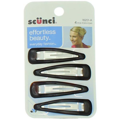 Scunci 1620103a048 Medium Hair Clips 4 Count