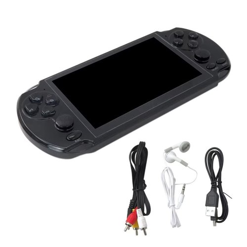 Favored Handheld Game Console, 5.1 Inch Portable Retro Game Console 8G Built-in 10,000 Games, Classic Game Console Game Birthday Gifts Presents (Black)