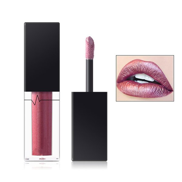 MAEPEOR Metallic Liquid Lipstick 24 Color Metal Diamond Pearl Lipstick Long Wear and Non-stick Cup Mermaid Lip Gloss (Colors 15)