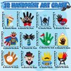 WATINC Appreciate Handprint Art Craft - 12Pcs Super Dad Easy DIY Kit,Tie Golf Baseball Thankful Themed Arts Supplies Preschool Classroom Hand Print Activity Party Favors for Kids Toddlers