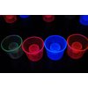 DIRECTGLOW LLC 4oz 20ct Assorted Blacklight Reactive Soft Plastic Bomber Shot Glasses