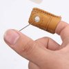 4 Pieces Leather Thimble Sewing Thimble Finger Protector Coin Thimble Pads for Hand Sewing Quilting Knitting Pin Needles Craft DIY Tools, 2 Sizes