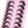 Fox Eye Lashes Wispy Faux Mink Lashes Fluffy Fairy Cat Eye Lashes That Look Like Extensions Spiky Fake Eyelashes Natural Look