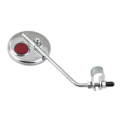 Sunlite Round Mirror 3", Chrome Plated, Red Reflector