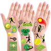 OriniPlay 300 Tennis temporary Tattoos Stickers Tennis Sports Themed Party Supplies Decorations Tennis Racket Baby Shower Birthday Party Tattoos