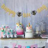 Gold Glitter Happy Bee Day Banner/Bumble Bee Theme Baby Shower Party Supplies/New Mom/Gender Reveal Party/Happy Birthday Party Decorations