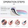 evpct 2Pcs Pearl White Mermaid Aurora Chrome Nail Powder Kit for Gel Nails Polish Rainbow Holographic Iridescent Chameleon Metallic Neon Nail Pigment Mirror Chrome Nail Powder for Gel Nails Glitter