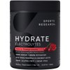 Sports Research Hydrate Electrolytes Powder - Sugar-Free & Naturally Flavored with Vitamins, Minerals, and Coconut Water - Supports Hydration - Cherry Pomegranate