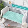 Waterproof Sheet for Pack n Play Quilted, Playard Sheet Protector 39" X 27" fits for Baby Foldable and Playard Mattress, Portable Mini Crib, Aqua