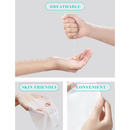 500pcs Disposable Mask Paper Compressed Facial Mask Sheet DIY Hydrating Mask Cotton Skin Care Wrapped Masks for Home Travel, Dry Face Paper Sheet