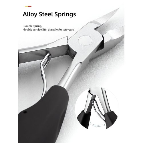 NEMIBAD Podiatrist Toenail Clippers，Nail Clippers for Thick & Ingrown Toenails， Super Sharp Curved Blade Toenails Trimmer