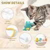 SUPERPAWS Anti-Bite Catnip Toy Set-Cat Chew Toy for Indoor Cats,Cleans Teeth,Promotes Digestion, Interactive Kicking Cat Toys,Cat Chew Rope Toy-Kitten & Cat Accessories - Pack of 4